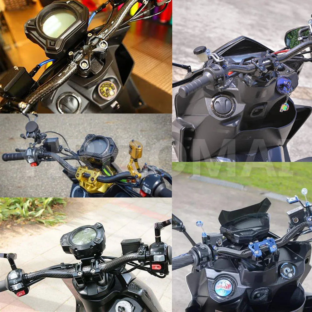 28 мм 1 1/8 ''печать текстуры 72 см жир Руль+ ручки+ бар стояк для Honda CRF250 CRF450 Байк внедорожный мотоцикл