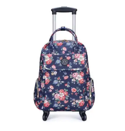 Женские деловые дорожные сумки на колесиках, дорожные рюкзаки на колесиках, рюкзак на колесиках, рюкзак на колесиках Mochila, Оксфорд, багаж на колесиках, чемодан - Цвет: 20 Inch