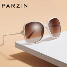 PARZIN, брендовые Модные женские поляризованные солнцезащитные очки с большой оправой, высокое качество, Ретро стиль, металлические дужки, дизайнерские солнцезащитные очки