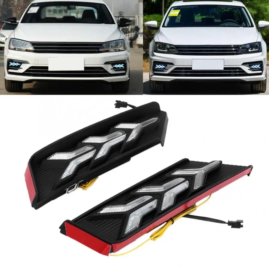 1 пара Автомобильный светодиодный Габаритные огни 3 цвета Водонепроницаемый