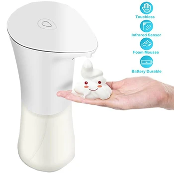 

Touchless Soap Dispenser, 300Ml Press-Free Battery Operated,Hand Free Soap Dispenser for Kitchen,Hotel,Bathroom,School