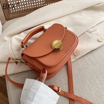

[BXX] Mini PU Leather Crossbody Bags For Women 2020 Simple Ladies Travel Summer Fashion Shoulder Handbags and Purses HN035