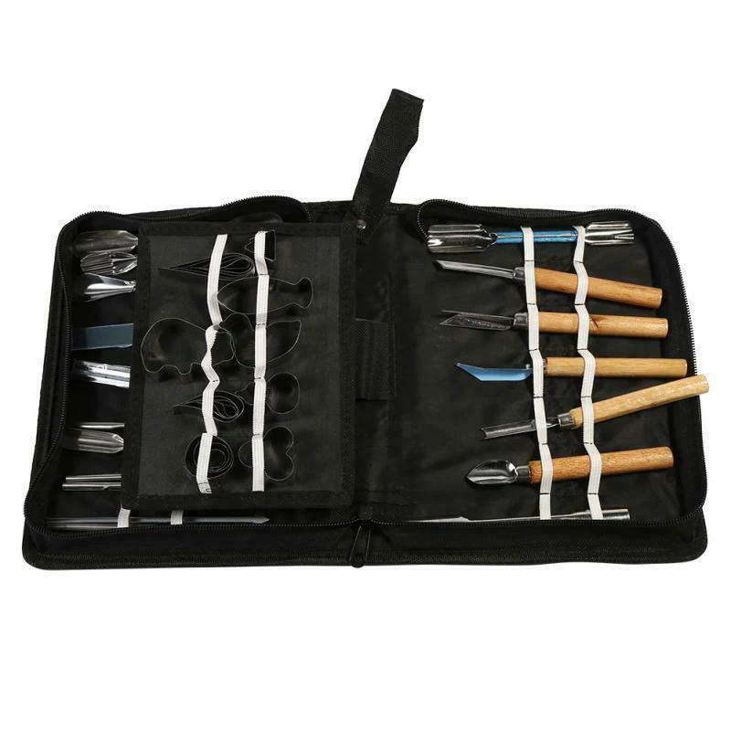 46pcs Culinary Cutting Carving Tool Set Fruit Vegetable Garnishing Cutting Tool