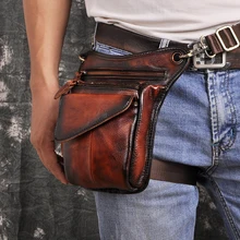 Новая горячая Распродажа Мужская многофункциональная дизайнерская сумка на плечо из натуральной кожи, модная поясная сумка на пояс 211-3-b