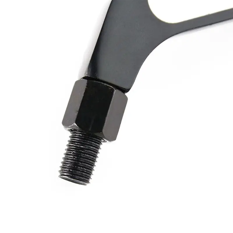 

Black Motorcycle Rectangular Rearview Mirrors For Honda Suzuki Kawasaki 10mm US for car accessories