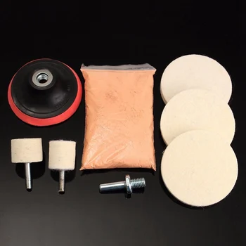 

8Pcs Polishing Sponge Wheel Buffing Pad Set For Glass/Car Polisher Adapter Pad set