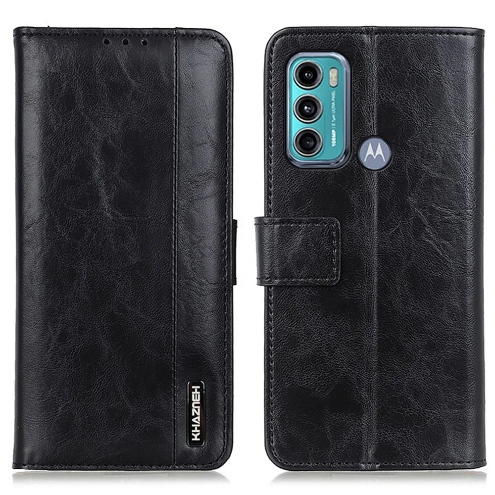 2021 Retro Flip Wallet Case For Motorola G60 2021 Protective Leather