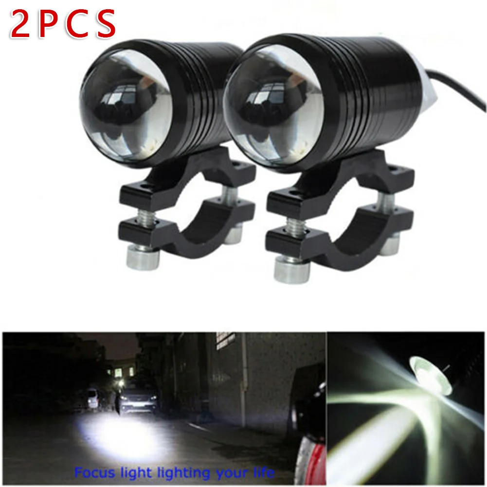 

Universal 2PCS 6000-7000K LED U1 Lens Motorcycle Electric Car Headlight Driving Fog Lamp Spotlight For Bicycle Motorcycle Cars