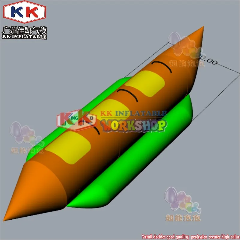 Надувная лодка банан с двумя трубками для продажи, цена на водную лодку
