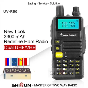 

Quansheng UV-R50-2 Upgrade Mobile Walkie Talkie Vhf Uhf Dual Band Radio Comunicador Hf Transceiver UV-R50-1 UV R50 Series Uv-5r