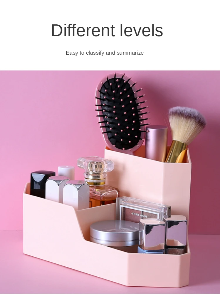 Corner Shelf Desktop Multi Grid Cosmetic Brush Pen Holder Dormitory Stationery Sundry Sorting Box | Дом и сад