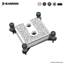 Bloco de resfriamento água da cpu do carrinho de mão para intel115x 1200 1700 x99 x299 plataforma dedicado jet micro canal água gelo série LTIFH 04I