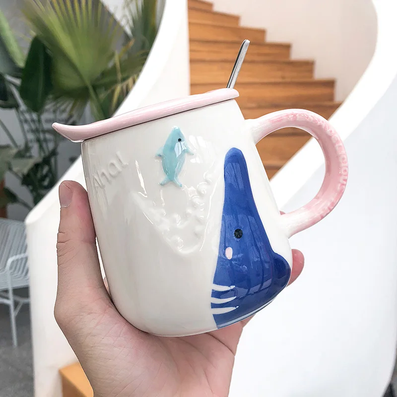 Waliicorners Cartoon embossed animal coffee mug Waliicorners belly juice milk mugs unique Breakfast cup Drinkware Novelty Nice Gifts 12 12937809481_25225466