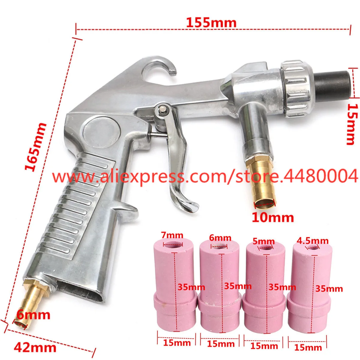 Sandblaster Воздушный Распылитель Форсунка Керамические наконечники абразивная шлифовальная обработка новое поступление