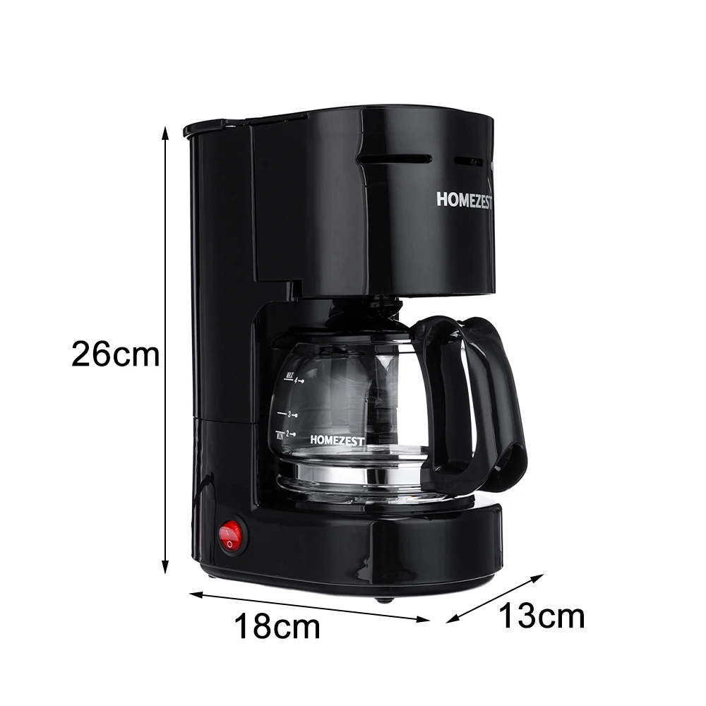 600 Вт Электрический капельного Кофе производителей кофе-машина для домашнего использования 0.65L Электрический капельного Кофе Maker 6 чашки Чай Кофе горшок 220V