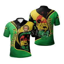 Tessffel – Polo manches courtes coloré pour hommes et femmes, Streetwear, estival, à la mode, avec emblème de Lion, imprimé en 3D, Style 3