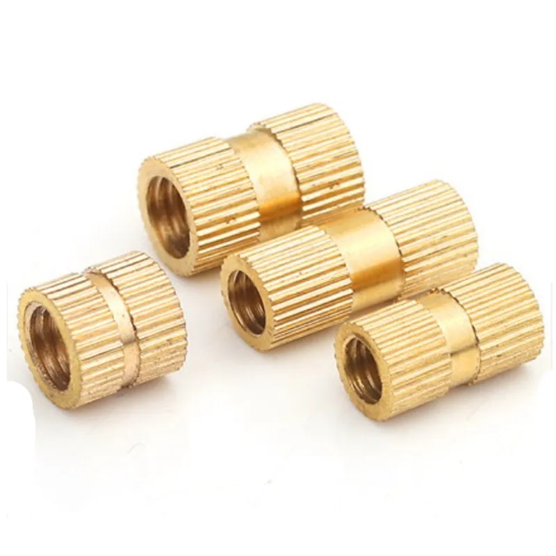 100pcs/50pcs/10pcs M1 M1.2 M1.4 M2 M2.5 M3 M4 M5 M6 M8 M10 Brass insert nut Injection Molding Brass Knurled Thread Inserts Nuts brass insert nut