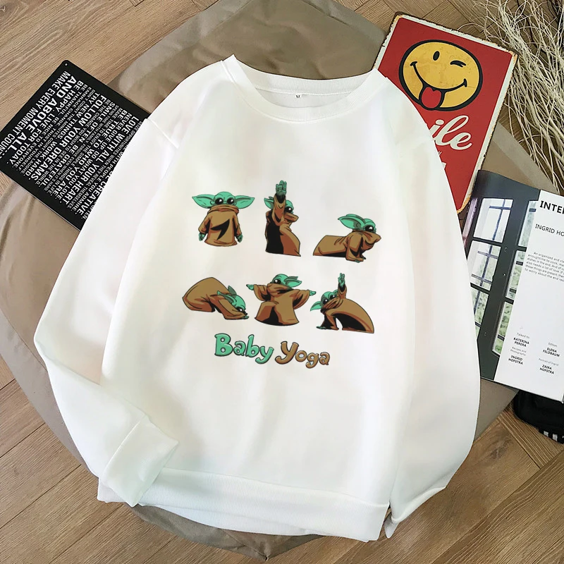 Sudadera Mujer эстетические Толстовки покемон Детский свитер с Йодой женские толстовки