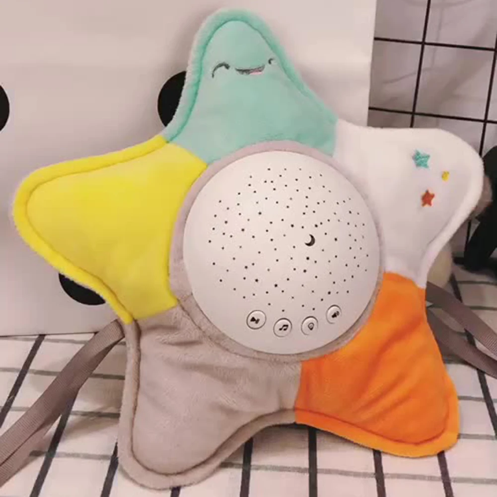 Soothing Doll LED Soft Starry Sky Projection with Musical Night Lamp Baby Bedtime Soothing Dolls Educational Toys