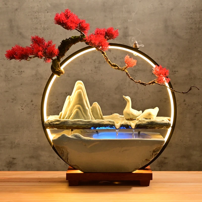 Achat lampe de salon Yin Yang, décoration asiatique zen chinoise.