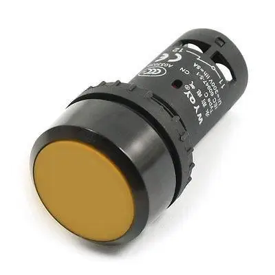 

Replacement Momentary DPST Yellow Round Push Button Switch 300V 5A