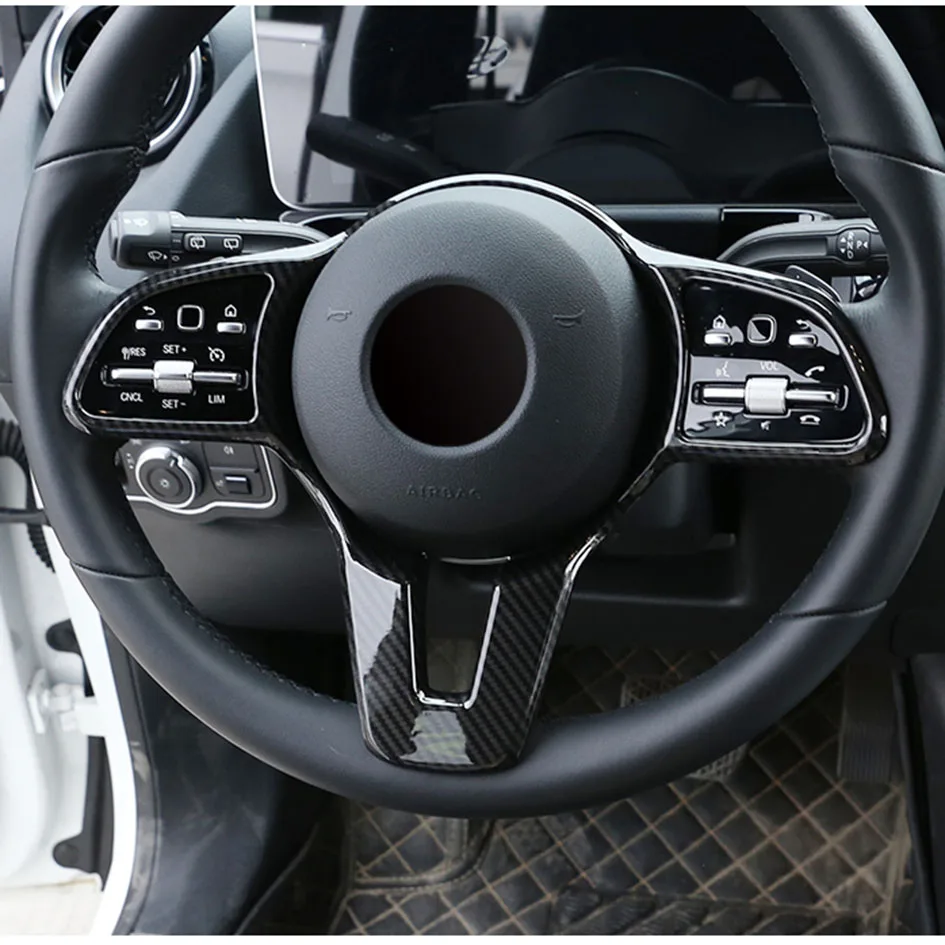 Car Steering Wheel TrimFor Mercedes Benz A B C E G CLA CLS GLC GLE GLS