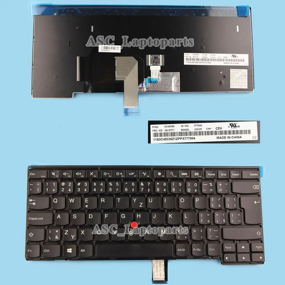 

New Czech Slovak česká klávesnice Slovenská Keyboard for IBM Lenovo Thinkpad T440 T440P T440S T431S T450 T450S T460 NO BACKLIT