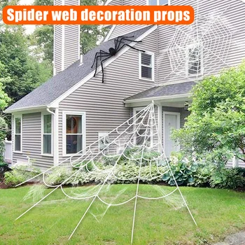 

Simulation Spider Web Triangulation Halloween Outdoor Decoration Props Large Goo Toys Theme Party Prop B99