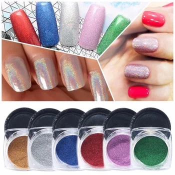 1g/Bottle Nail Glitter Powder Nail Art Holo Glitters Powder Dust Shinny colorful mirror powder Nail Art Decorations