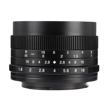 

50mm F1.8- F16 Manual Focus Fixed Lens for Canon E Mount Micro Single Camera micro single cameras SLR cameras