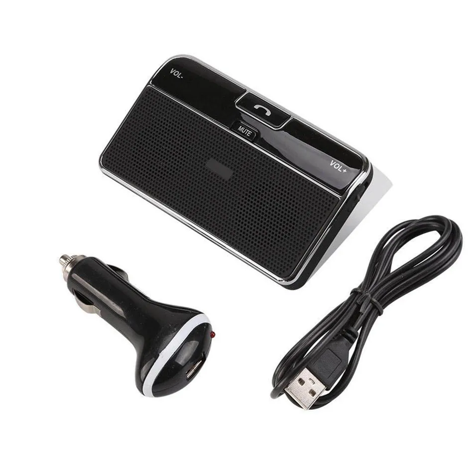 Wireless Bluetooth Handsfree Speaker Phone MP3 Car Kit Sun Visor Clip Drive Multipoint Speakerphone Speaker Car Kit Sun Visor