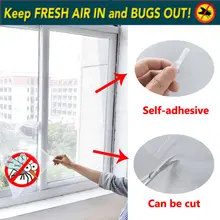 Magnetic Window Mesh Door Curtain Snap Net Mosquito Fly Insect Window screen mesh net New Use insect mosquito self adhesive window mesh door curtain
