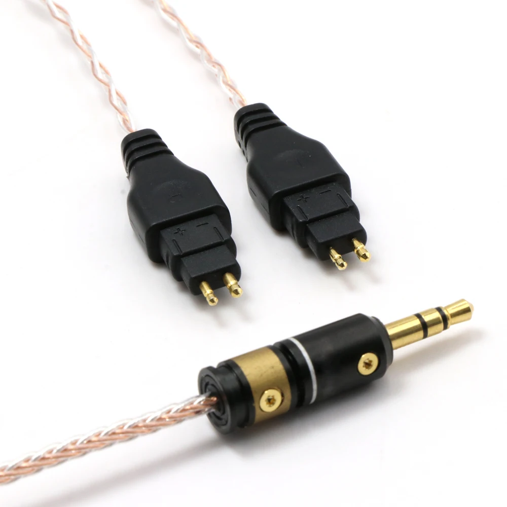 HIFI Compatible Audio Upgrade Cable Replacement for HD580 HD600 HD650 etc Headphones 3 5mm Male Plug 6 35mm adapter 
