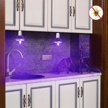 

UV Disinfection Lamp E27 3W Ultraviolet Lamps UVC Germicidal Light Sterilizing Lights 110V 220V For Home Office Kitchen Bedroom