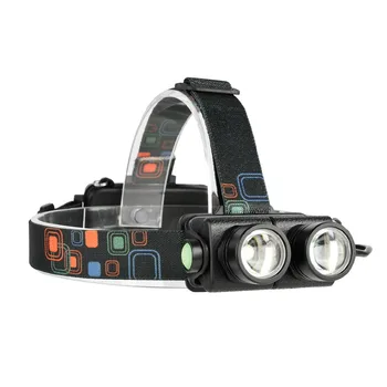 

led Headlamp T6 LED Headlight Head Torch 5000 lumens Head Lamp head lantern 180 degree Rotating dual Bike Light Lamps camping