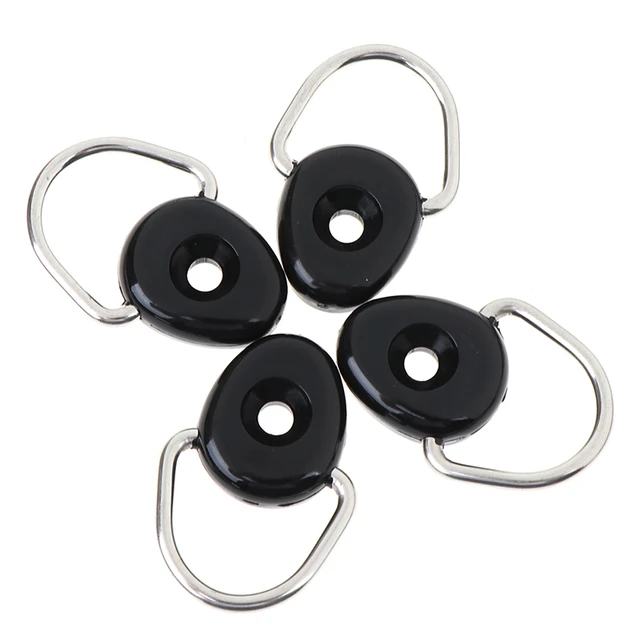 6/10/12pcs D Ring Tie Down Anchor 304 Stainless Steel D-Rings Heavy Duty  Black Tie Down Anchor Lashing car Ring