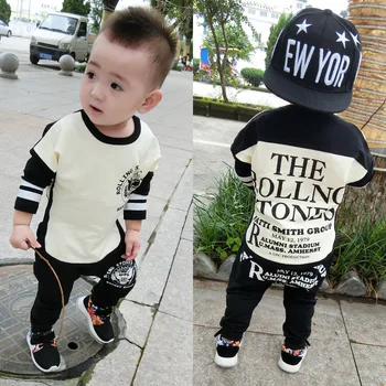 

2019 Baby Boy Clothes Winter Cartoon Boy Clothing Set Long Sleeves Leisure Boys T Shirt+ Pant 2pcs Kids Clothes Set