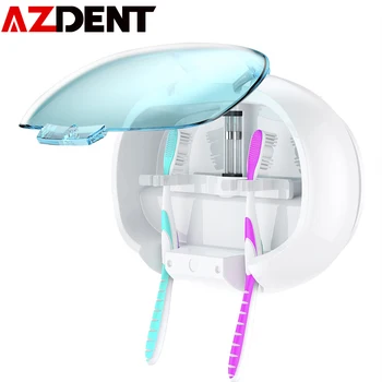 

1pc MINI Antibacteria UV Light Toothbrush Sterilizer Wall-Mounted Lamp Disinfection Box Toothbrush Sterilizer Ultraviolet box