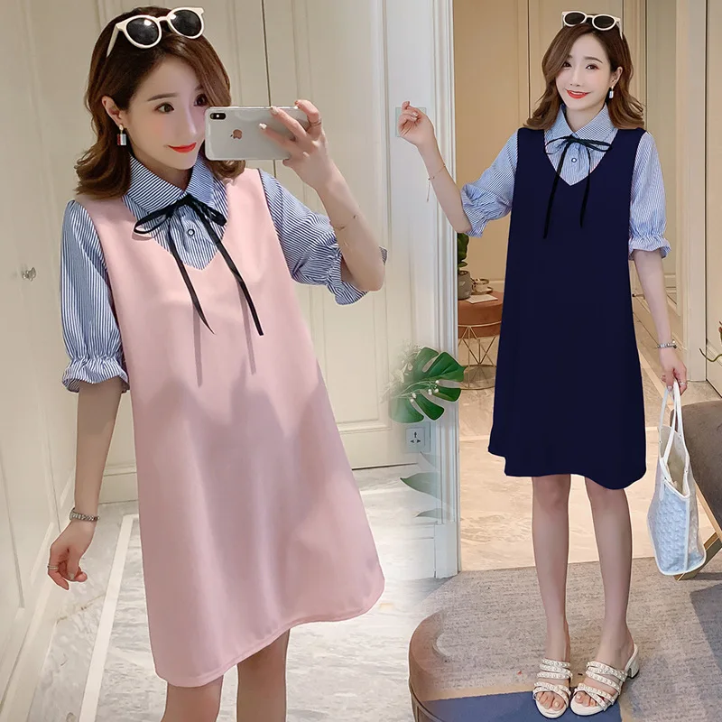 

Pregnant Women Summer Wear Dress Women's Korean-style Loose-Fit Western Style by Age Tops T-shirt Fashion 2020 New Style