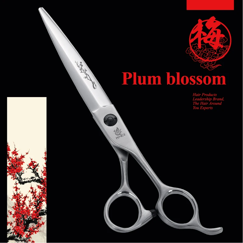 plum Fenice Новое поступление " профессиональные ножницы для волос в форме ивы ножницы для волос скользящие Парикмахерские ножницы стрижка ножницы раздвижные Raz - Цвет: plum