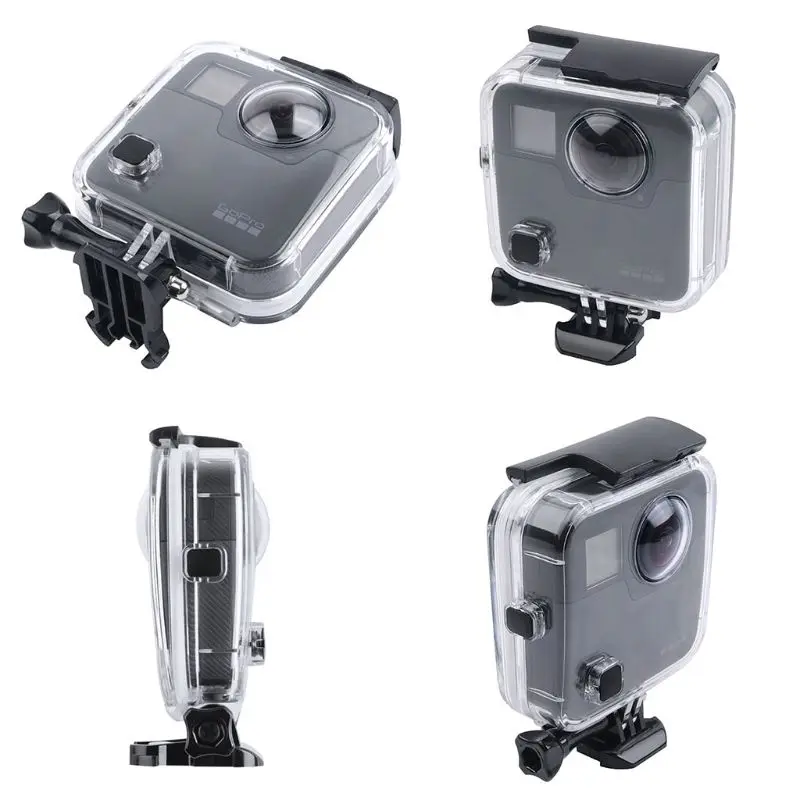 1 комплект 45 м Дайвинг водонепроницаемый корпус чехол для GoPro Fusion 360 градусов камера Подводный ящик задняя дверь защитная крышка оболочка с