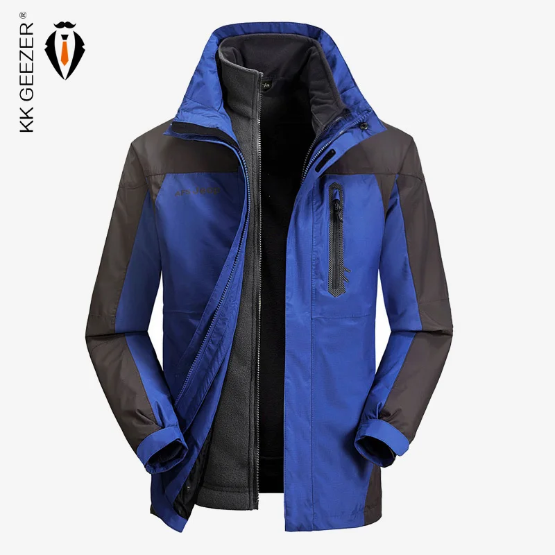 

Men Winter Warm Jacket Thicken Windbreaker High Quality Waterproof Zipper Fashion Fleece Military Loose Coat Overcoat Coats