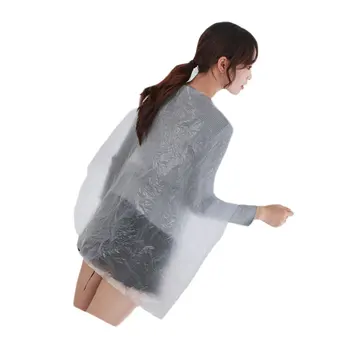 

200pcs 90x60cm Practical Barber Apron Protective PE Material Apron Disposable Barber Apron Barber Accessories for Baber Shop