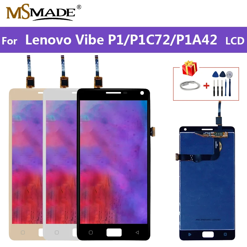 

Original for Lenovo VIBE P1 LCD Touch Screen Display For Lenovo P1a41 P1a42 P1c72 Display Assembly Parts Free Shipping
