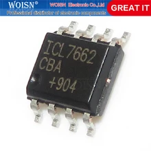 5 pçs/lote ICL7662CBA SOP-8 ICL7662 SOP8 ICL7662CBA + T SOP8 CMOS Voltage Converters IC Em Stock