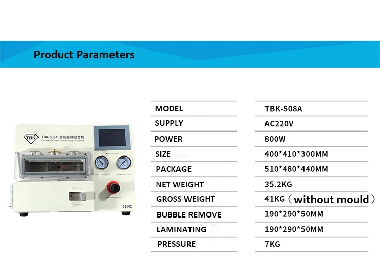TBK-508A изогнутый ЖК-экран вакуумная ламинатная машина для samsung iPhone iPad S9 S9+ Edge lcd OCA Repair bubble remover"