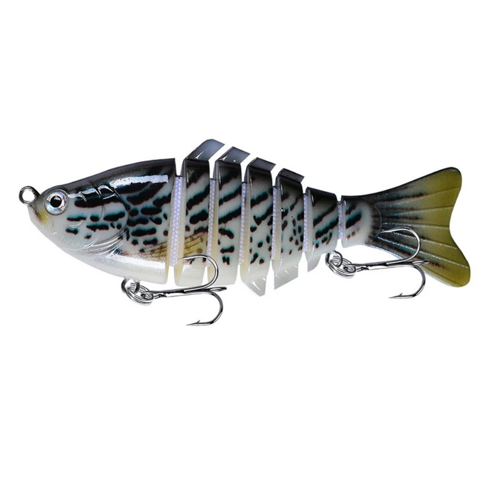 Knotty Fish Gear Wobbler Rotating Trolling Pike Carp Crank Lure Winter Fishing Bionic Multi-Section Swim Hard Bait