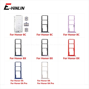 

Sim Card Tray Socket Slot Reader Adapter For HuaWei Honor 8C 8X 8A Pro Micro SD Card Holder Connector Container