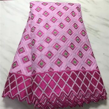 

Wonderful cotton fabric African Swiss voile lace material for party dress ECP162(5yards/lot) multi color