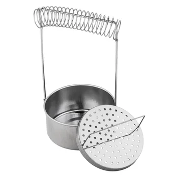 

1PC Portable Brush Washing Bucket No Lid Washing Pen Bucket Stainless Steel Painting Brush Cleaning Bucket Multifunction Oil Pai